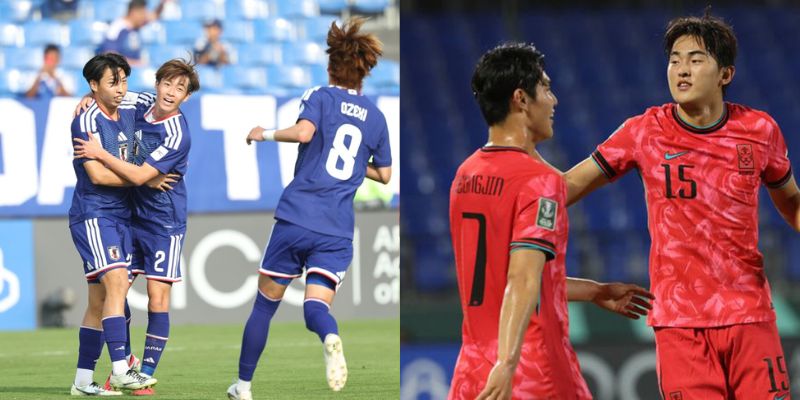 Cả U23 Nhật Bản vs U23 Hàn Quốc đã gặp khó khăn ở tứ kết